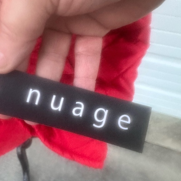 Nuage Women's Quilted Puffer Coat in Red size L - Picture 2 of 8